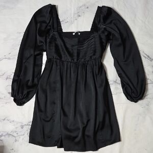 Abercrombie & Fitch Emerson Black Long Sleeve Mini Dress